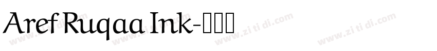 Aref Ruqaa Ink字体转换